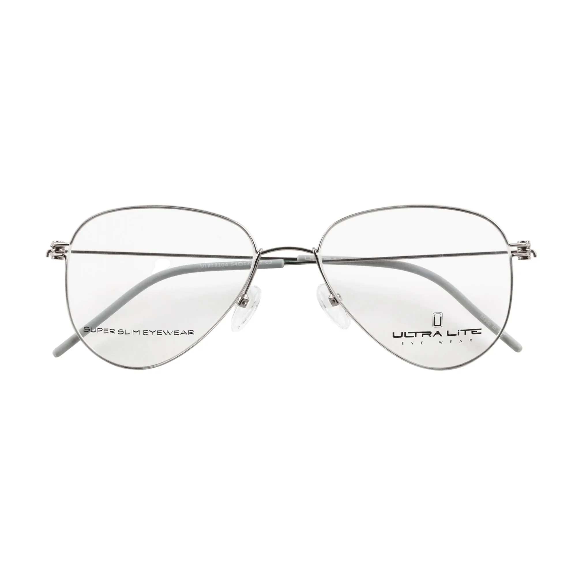 Ultra Lite Silver Aviator Metal Full Rim Eyeglasses UL918 104-Y20 - Image 3