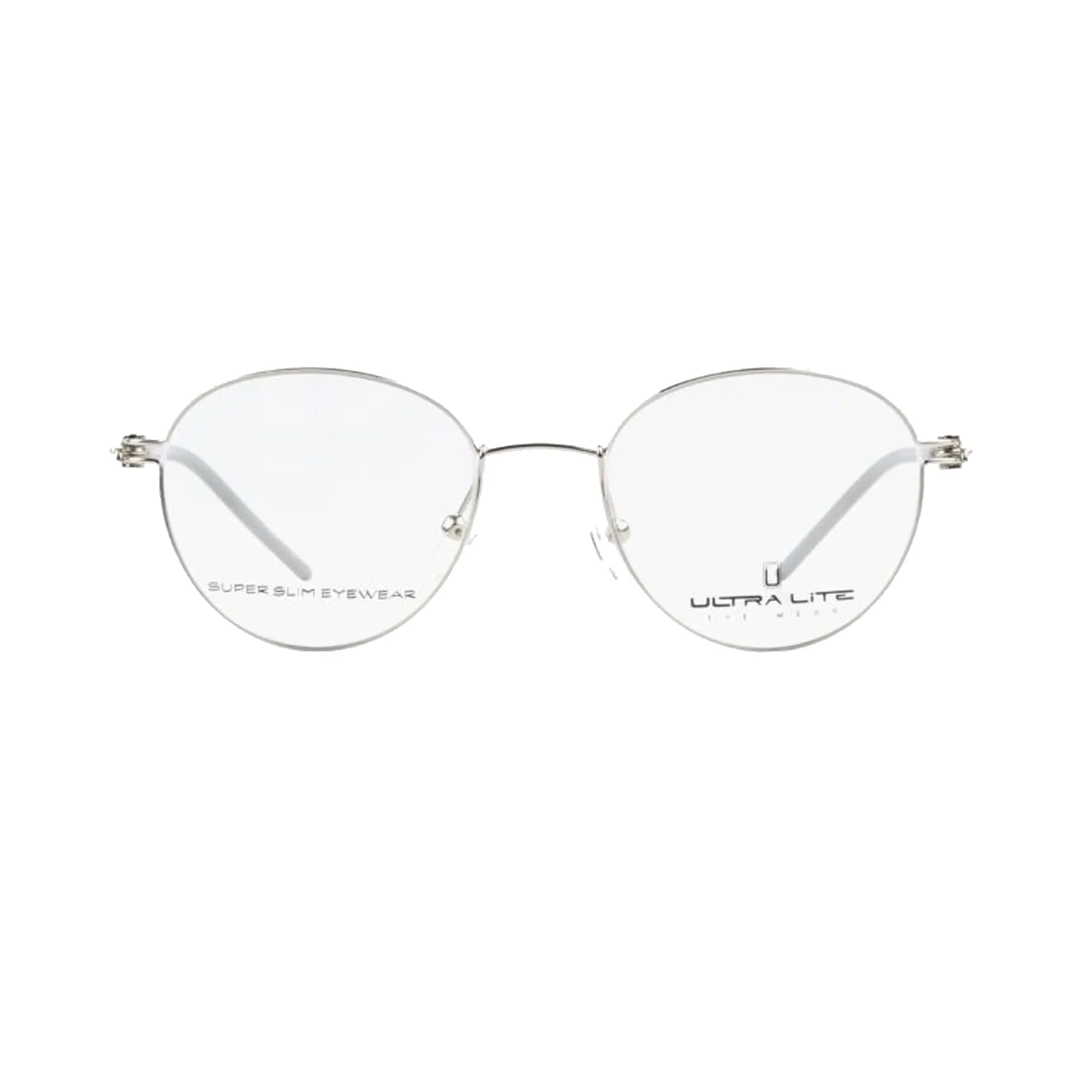 Ultra Lite Silver Round Metal Full Rim Eyeglasses UL918 103-Y20