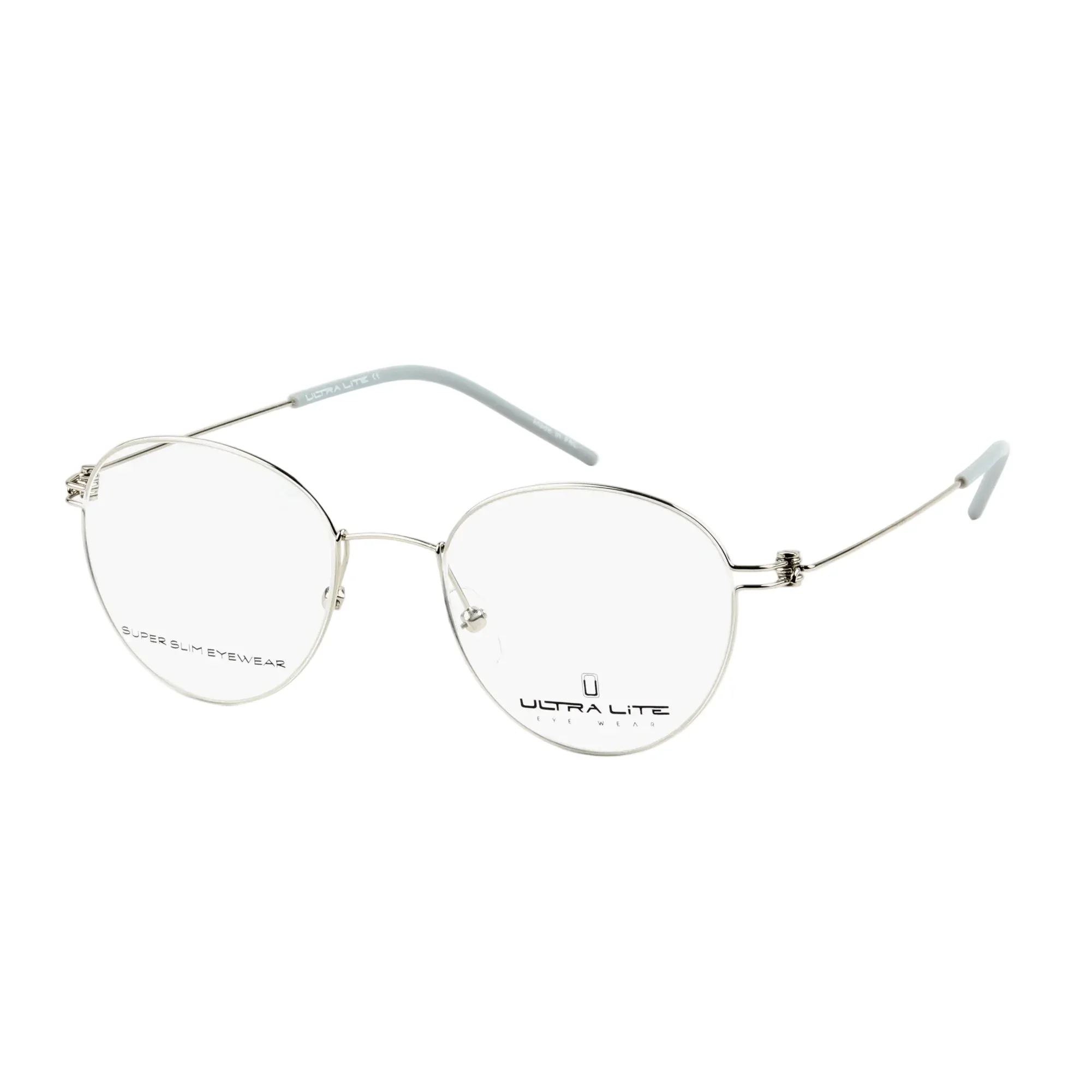 Ultra Lite Silver Round Metal Full Rim Eyeglasses UL918 103-Y20 - Image 2
