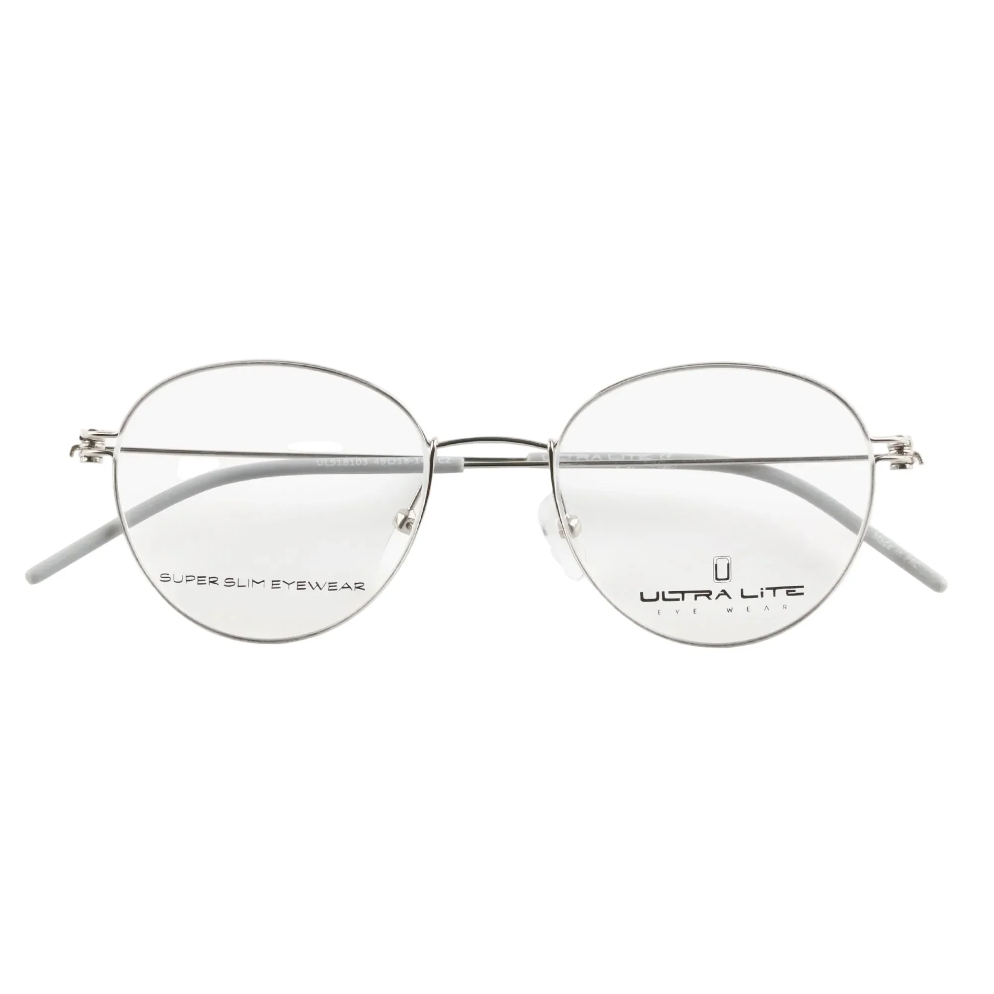 Ultra Lite Silver Round Metal Full Rim Eyeglasses UL918 103-Y20 - Image 3