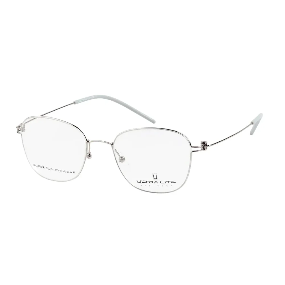 Ultra Lite Grey Square Metal Full Rim Eyeglasses UL918 102-Y20 - Image 2