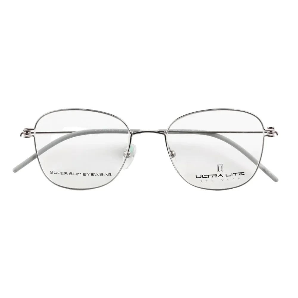 Ultra Lite Grey Square Metal Full Rim Eyeglasses UL918 102-Y20 - Image 3