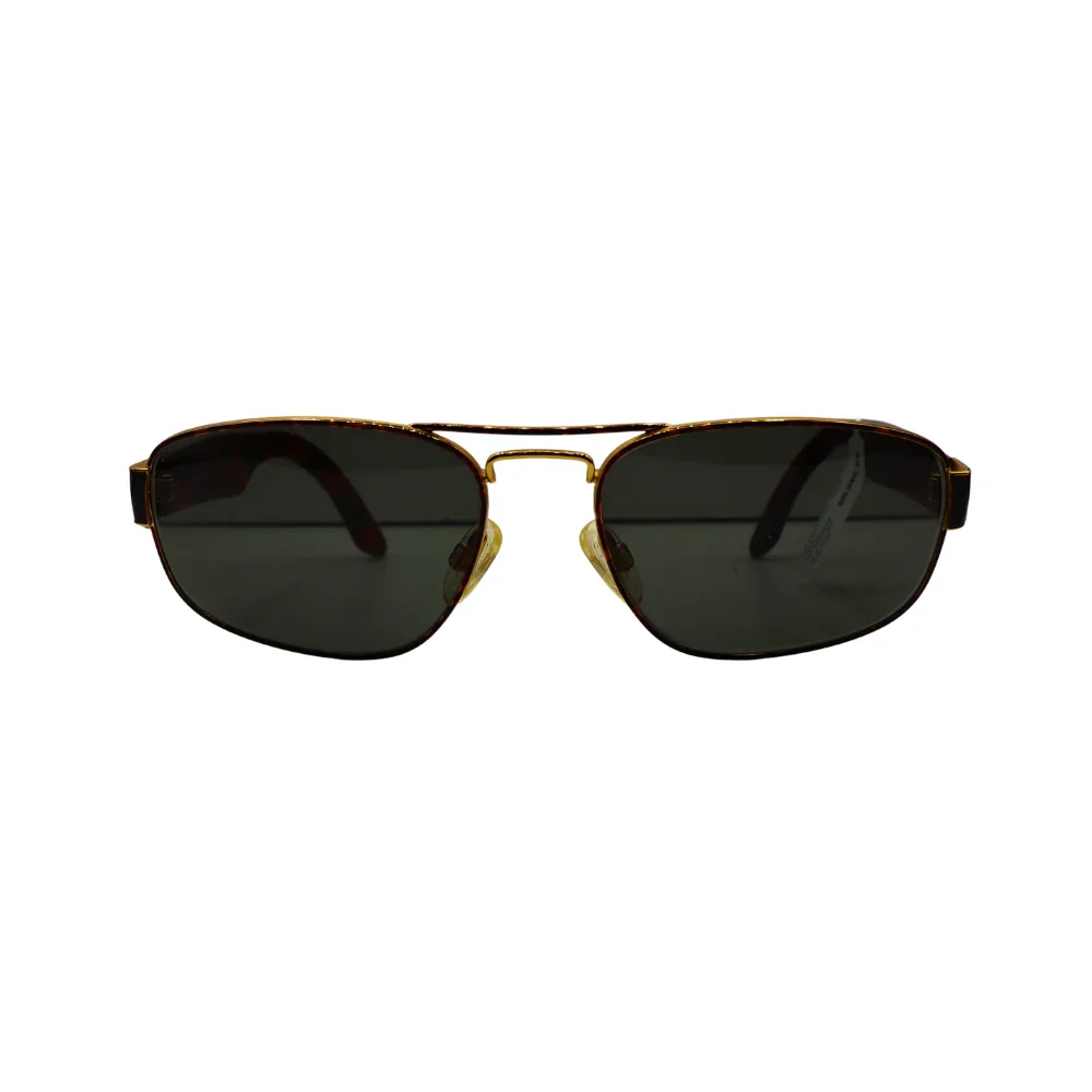 Yves Saint Laurent Brown Aviator Metal Full Rim Sunglasses 6001